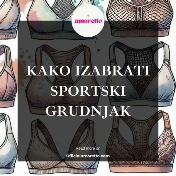 ilustracija različitih sportskih grudnjaka