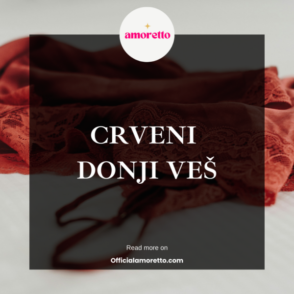 crveni čipkasti donji veš