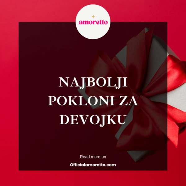 poklon box za devojku sa crvenom mašnom