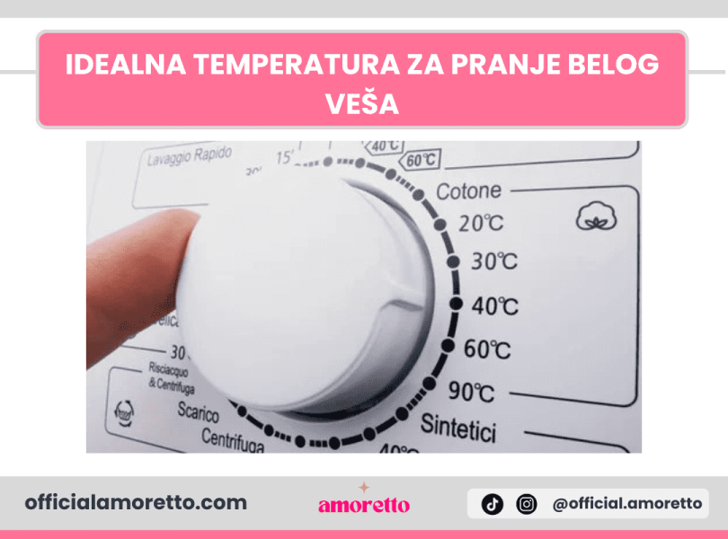 Idealna temperatura za pranje belog vesa