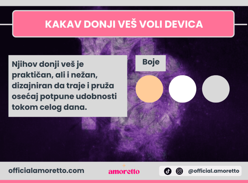 Kakav donji ves voli devica Kakav donji ves voli devica