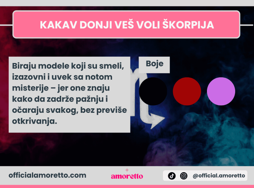 Kakav donji ves voli skorpija Kakav donji ves voli skorpija