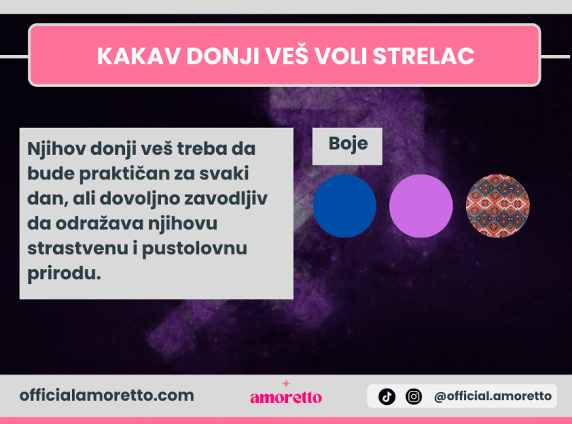 Kakav donji ves voli strelac Kakav donji ves voli strelac