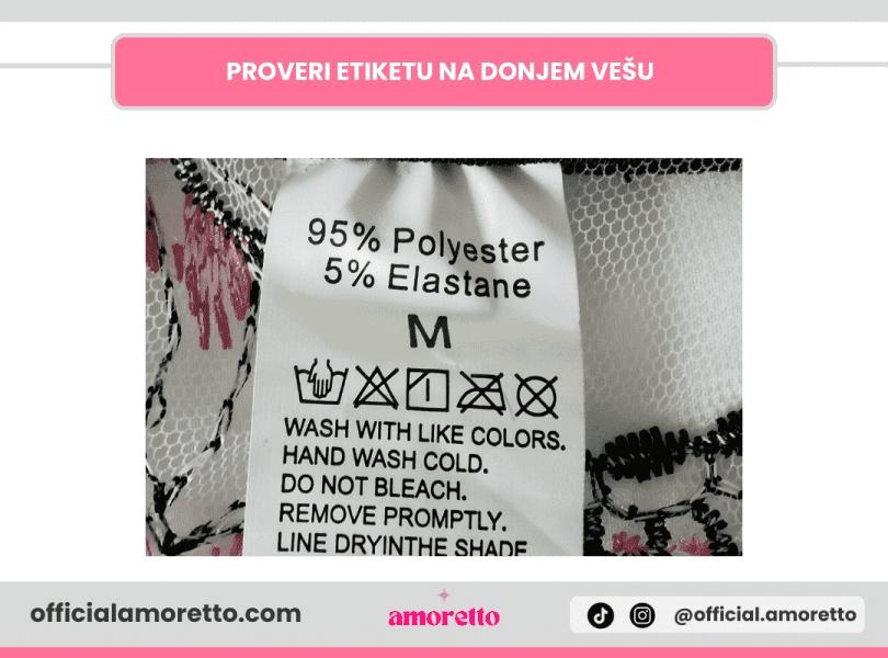 etiketa na donjem vešu